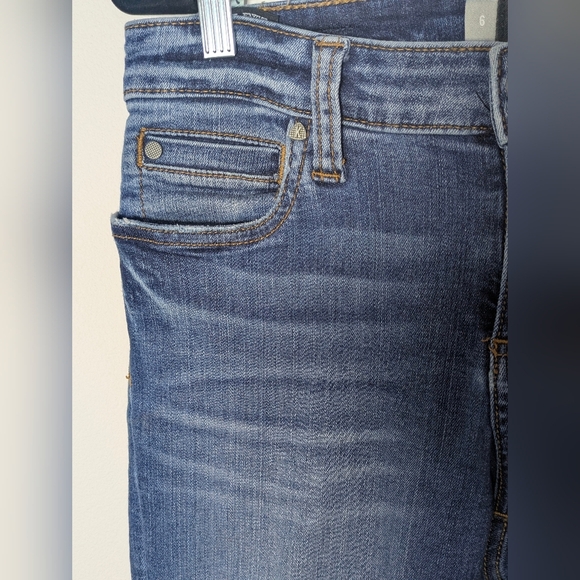 Kut from the Kloth Women's Mia Toothpick Skinny Jeans Size 6 Blue Distressed Euc - Picture 4 of 12